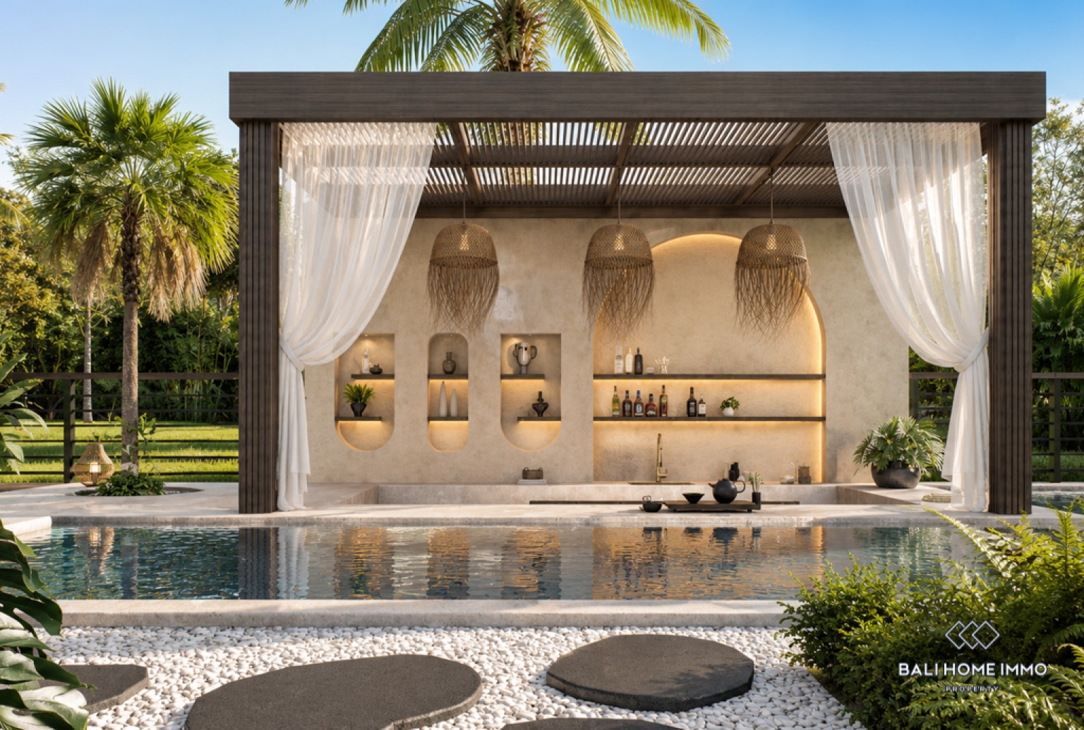 Off-plan 2 Bedroom Villa for Sale Leasehold in Bali Cemagi Seseh Residential Side view 19