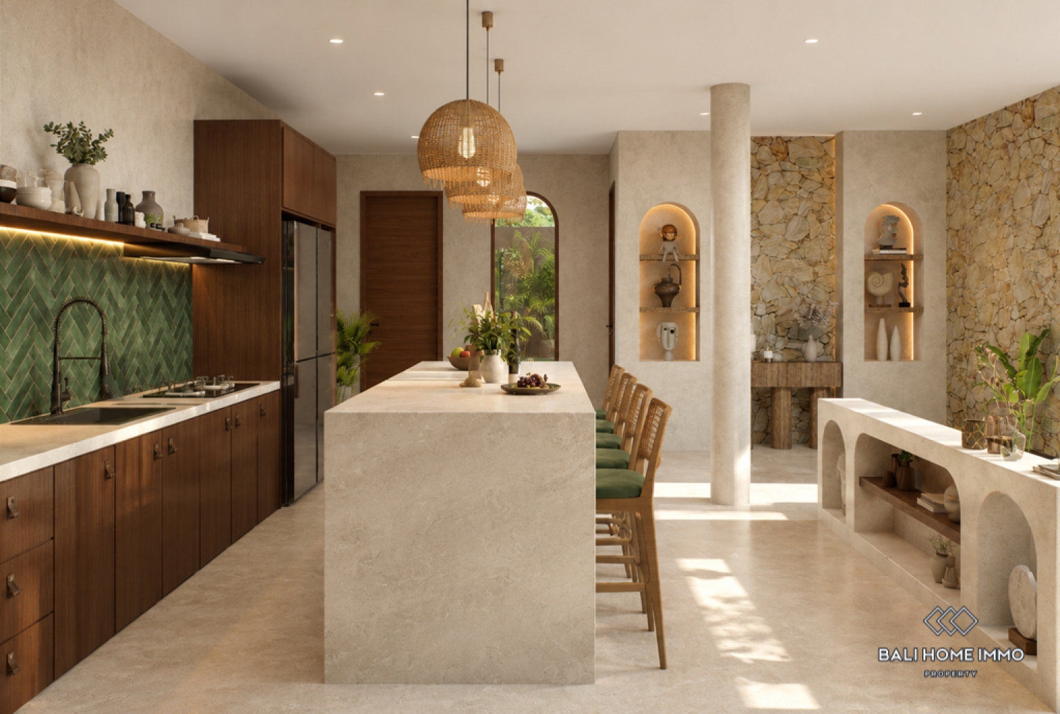 Off-plan 2 Bedroom Villa for Sale Leasehold in Bali Cemagi Seseh Residential Side view 6
