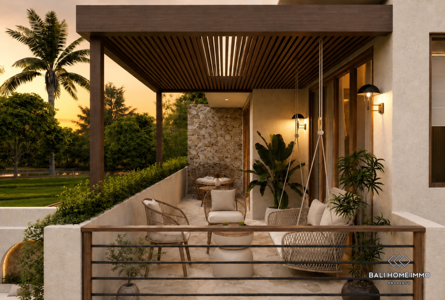 Off-plan 2 Bedroom Villa for Sale Leasehold in Bali Cemagi Seseh Residential Side view 15