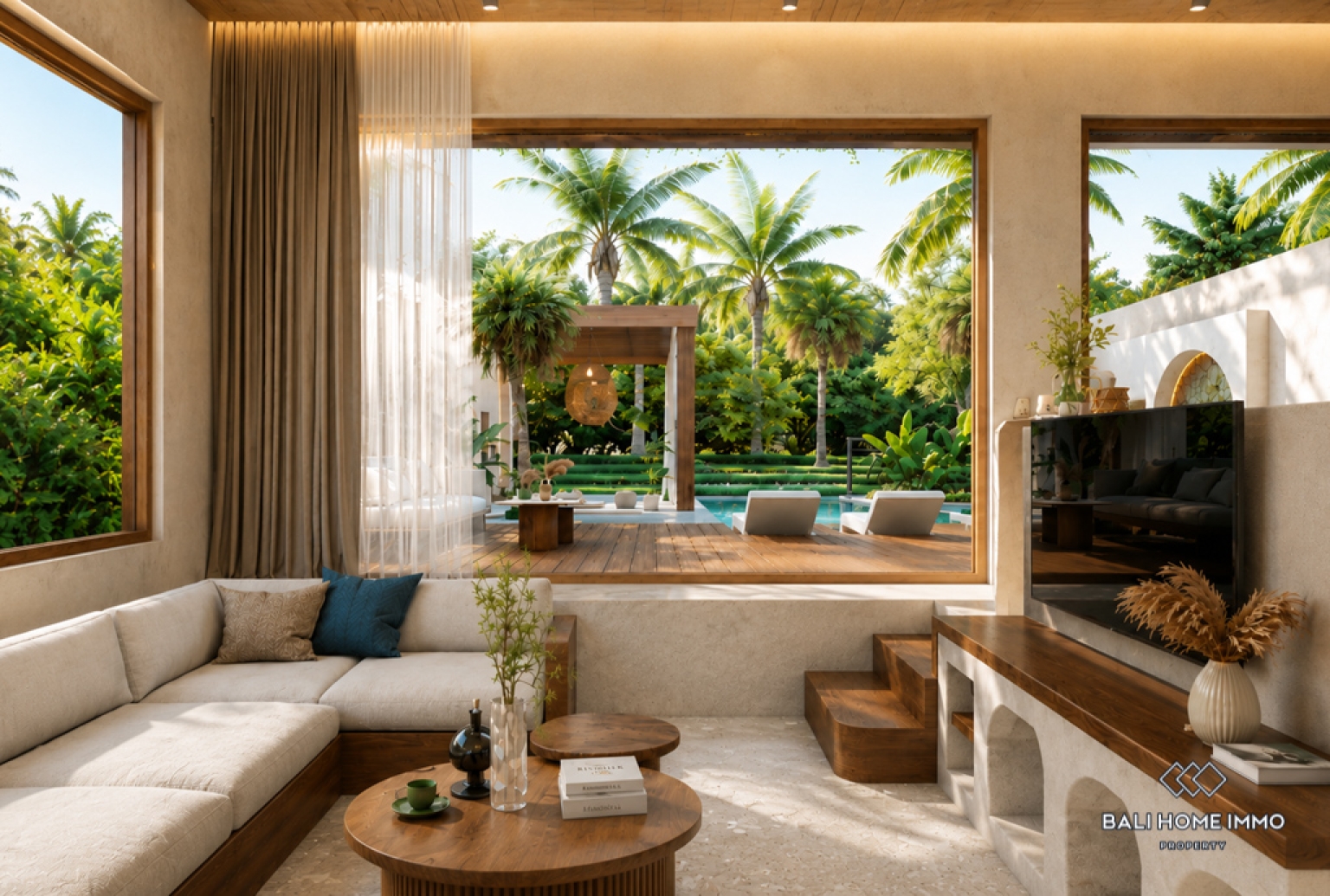 Off-plan 2 Bedroom Villa for Sale Leasehold in Bali Cemagi Seseh Residential Side view 2