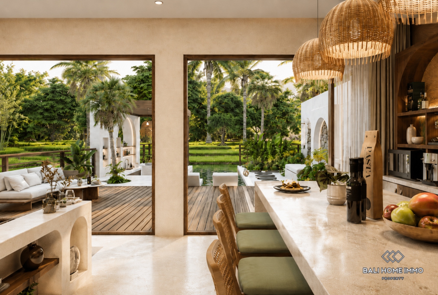 Off-plan 2 Bedroom Villa for Sale Leasehold in Bali Cemagi Seseh Residential Side view 5