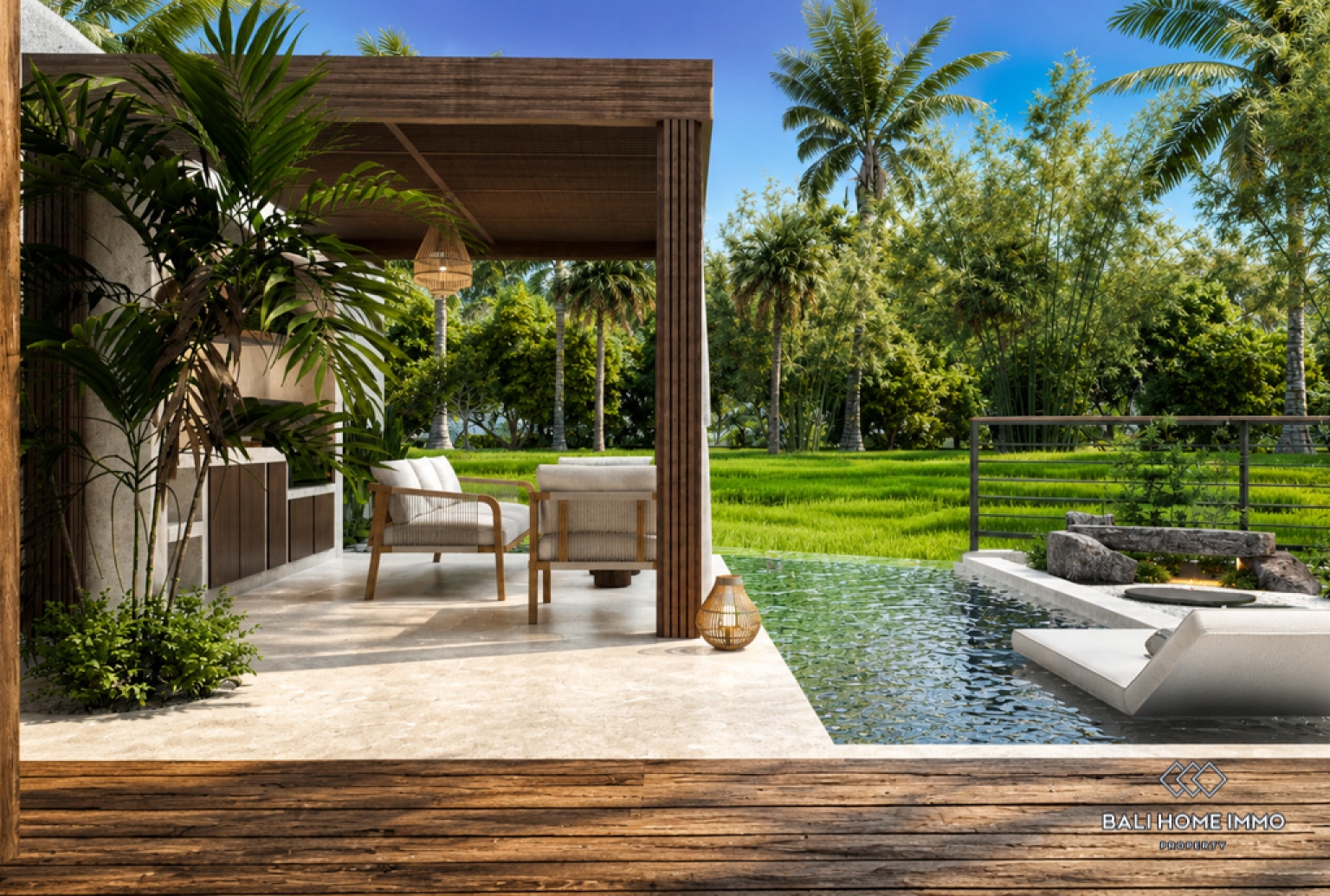 Off-plan 2 Bedroom Villa for Sale Leasehold in Bali Cemagi Seseh Residential Side view 10