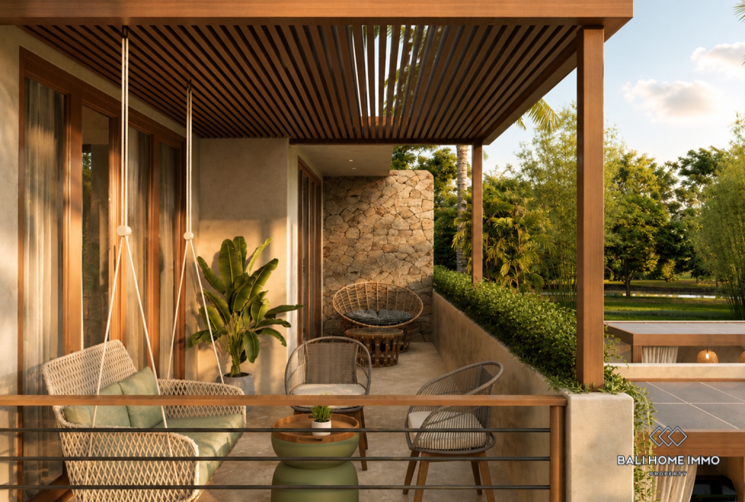 Off-plan 2 Bedroom Villa for Sale Leasehold in Bali Cemagi Seseh Residential Side view 9