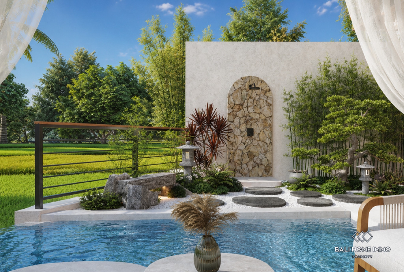 Off-plan 2 Bedroom Villa for Sale Leasehold in Bali Cemagi Seseh Residential Side view 11