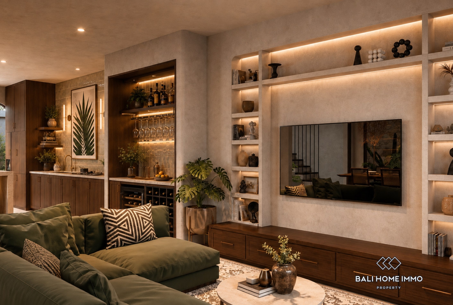 Off-plan 2 Bedroom Villa for Sale Leasehold in Bali Cemagi Seseh Residential Side view 3