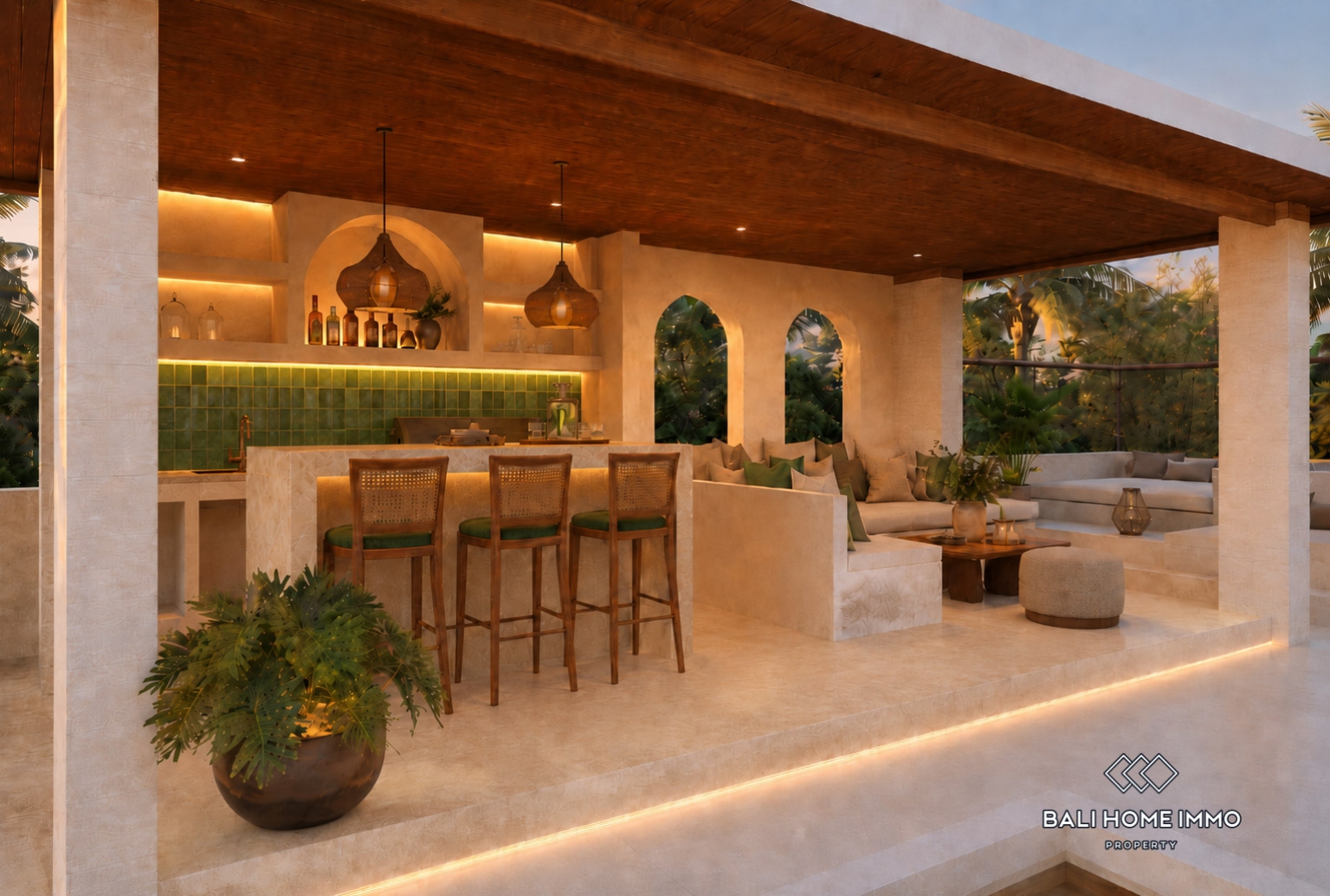 Off-plan 2 Bedroom Villa for Sale Leasehold in Bali Cemagi Seseh Residential Side view 11