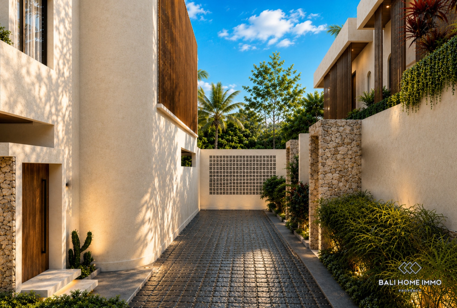 Off-plan 2 Bedroom Villa for Sale Leasehold in Bali Cemagi Seseh Residential Side view 5