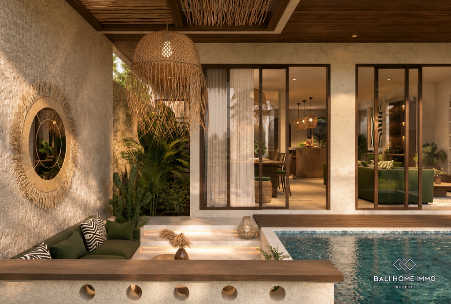Off-plan 2 Bedroom Villa for Sale Leasehold in Bali Cemagi Seseh Residential Side view 3