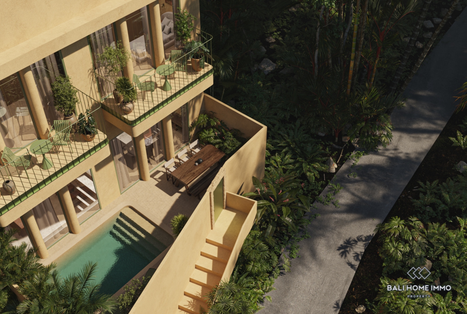 Off-plan 2 Bedroom Villa for Sale Leasehold in Bali Tanah Lot North Side view 22