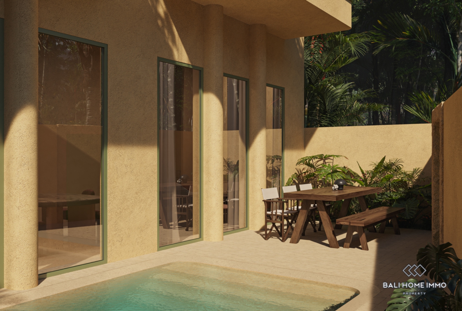 Off-plan 2 Bedroom Villa for Sale Leasehold in Bali Tanah Lot North Side view 2