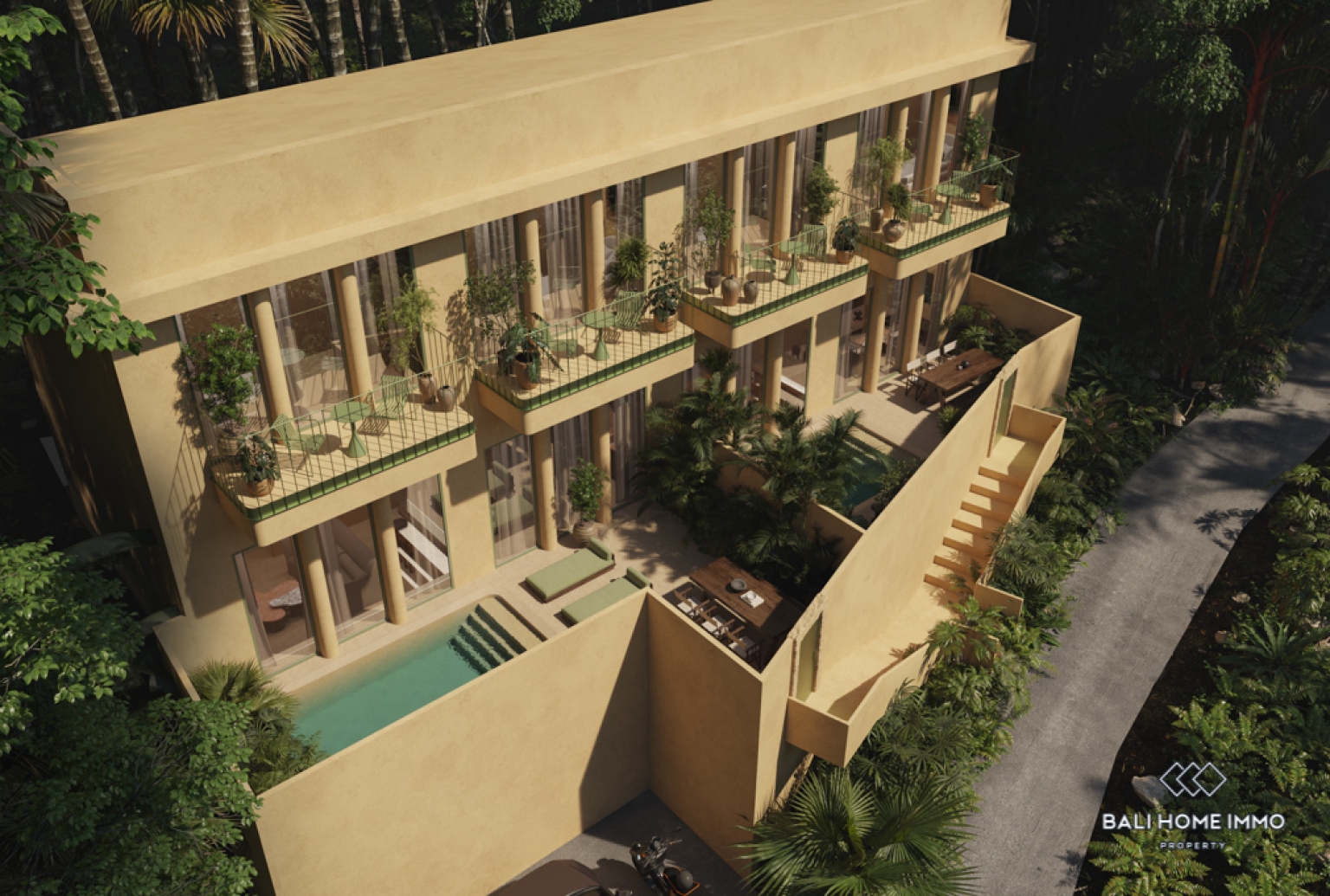 Off-plan 2 Bedroom Villa for Sale Leasehold in Bali Tanah Lot North Side view 23