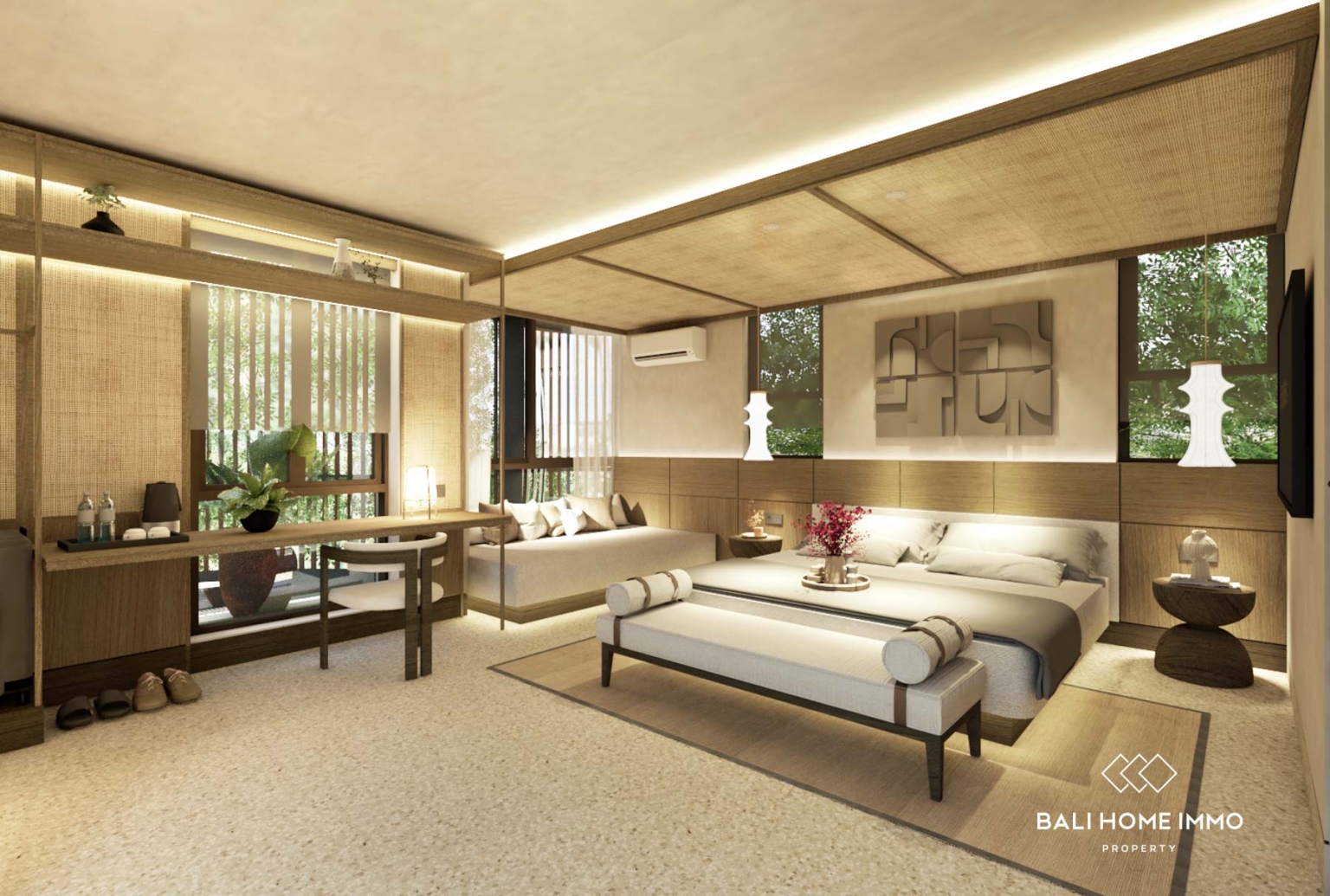 OFF-PLAN 2 Bedroom Villa FOR SALE LEASEHOLD in Pererenan Beach Side BALI view 5