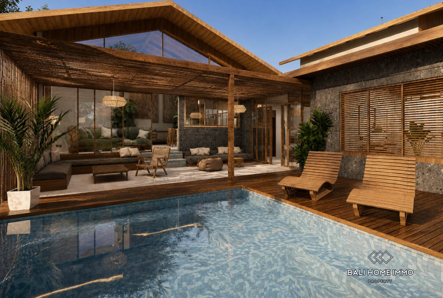 Villa 2 Kamar Off-plan berpemandangan Hutan Dijual di Sayan Ubud view 2