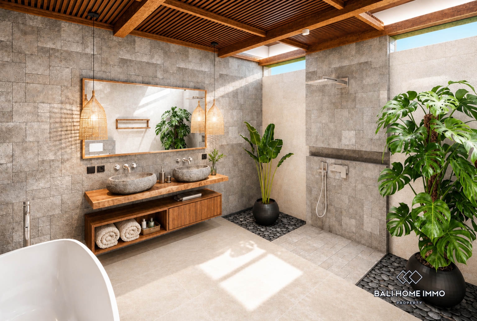 Villa 2 Kamar Off-plan berpemandangan Hutan Dijual di Sayan Ubud view 7
