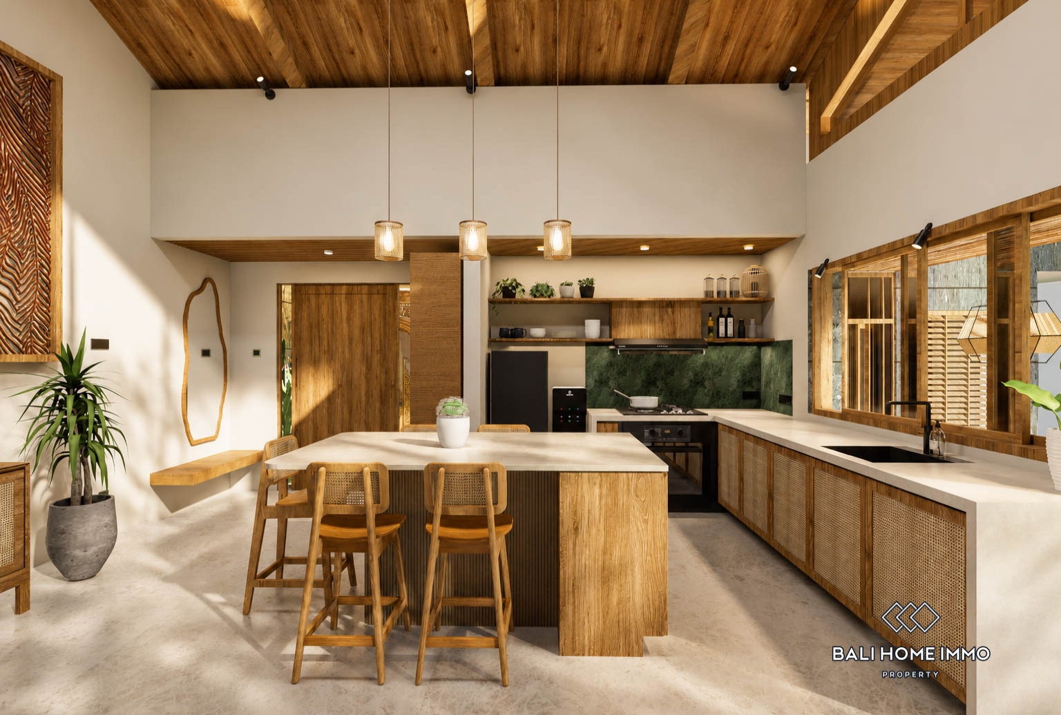 Villa 2 Kamar Off-plan berpemandangan Hutan Dijual di Sayan Ubud view 4