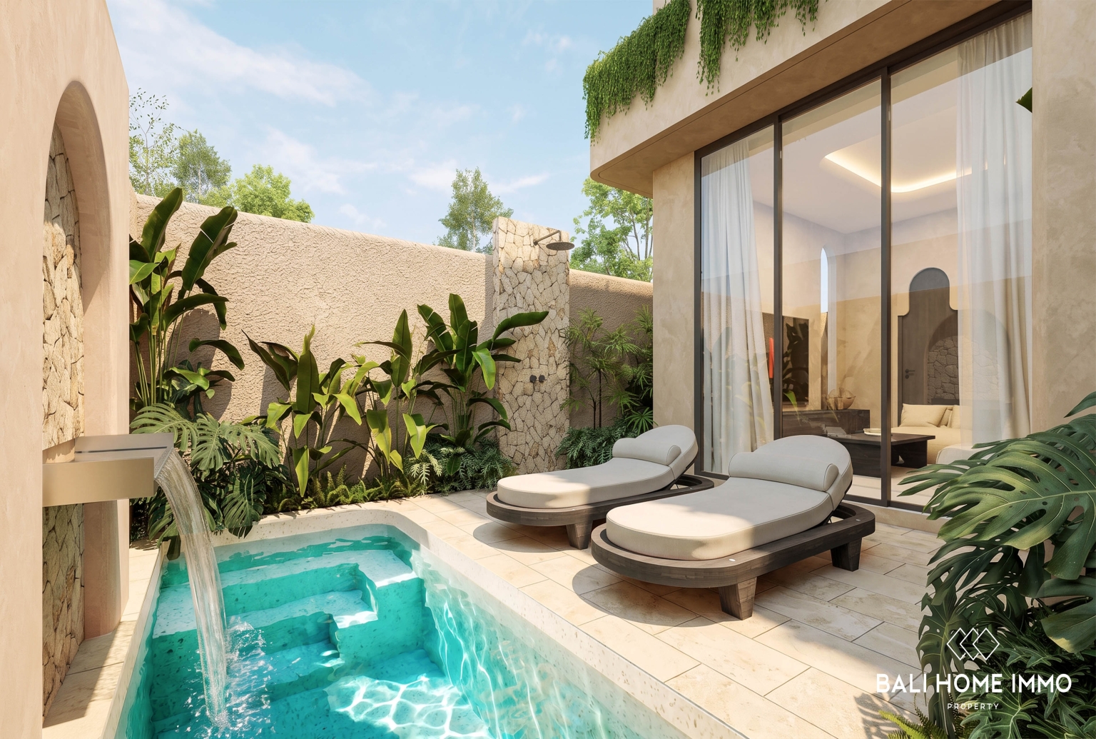 VILLA 2 KAMAR TIDUR OFF PLAN DENGAN SAUNA DIJUAL DI BINGIN view 2