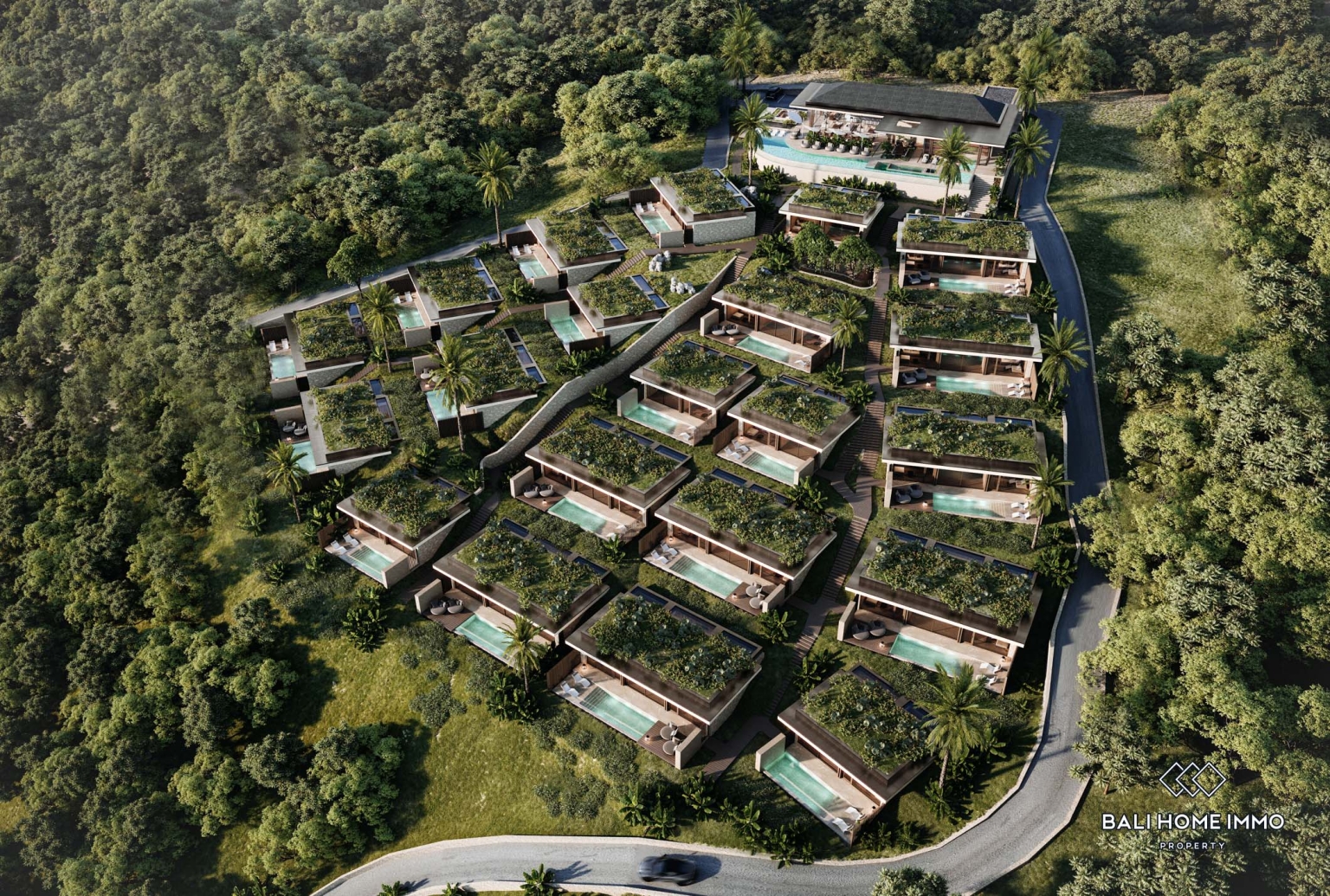 Off-plan 2 bedrooms apartment with ocean view for sale in Bali Nusa Penida view 11