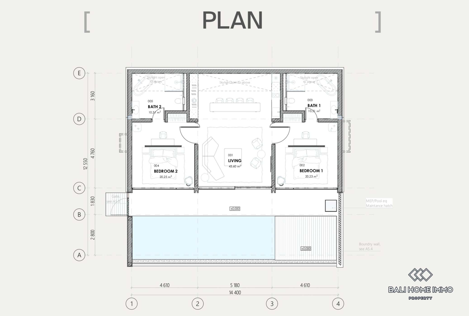 Off-plan 2 bedrooms villa with ocean view for sale in Bali Nusa Penida view 28