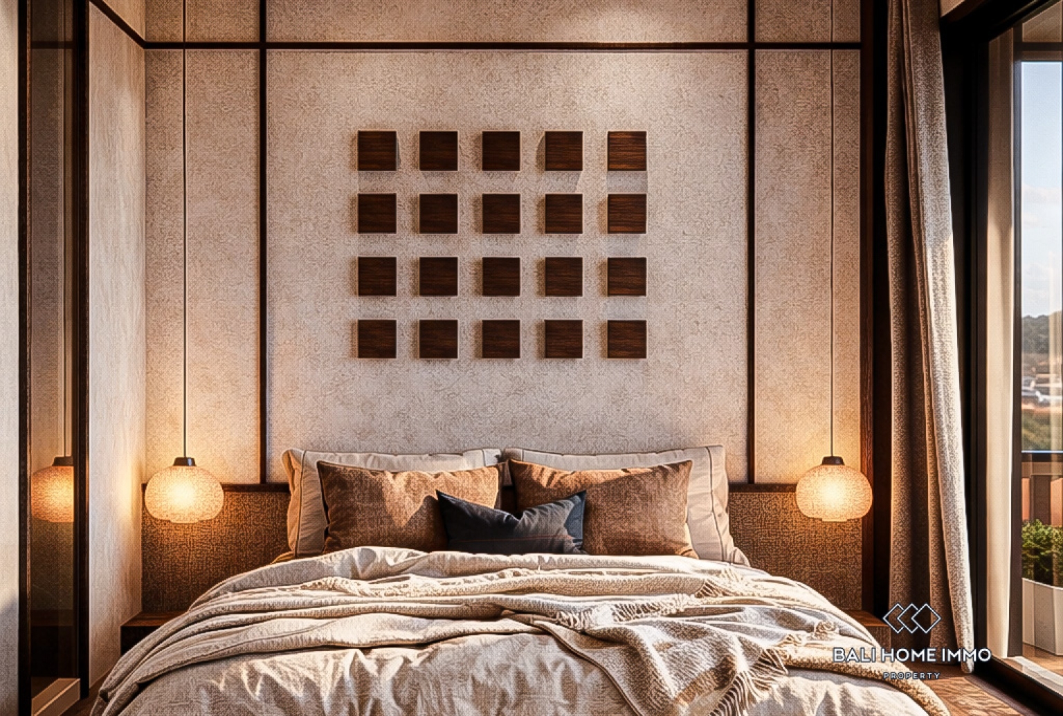 Penthouse sur plan de 2 chambres à vendre à bail à Bali Canggu Batu Bolong Echo beach view 4