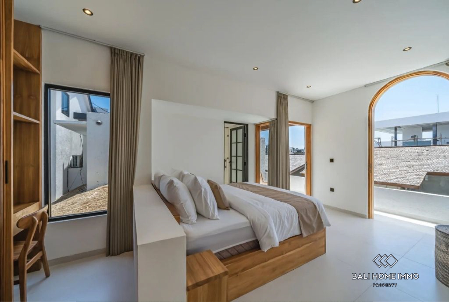 Villa de 2 chambres sur plan à vendre en location près de Seseh Beach Bali view 9