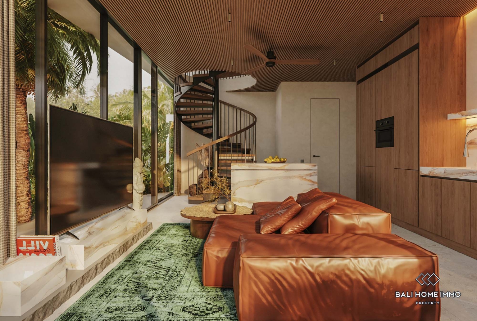 Villa de 2 chambres sur plan, située dans un complexe résidentiel à Bali Pererenan. view 2