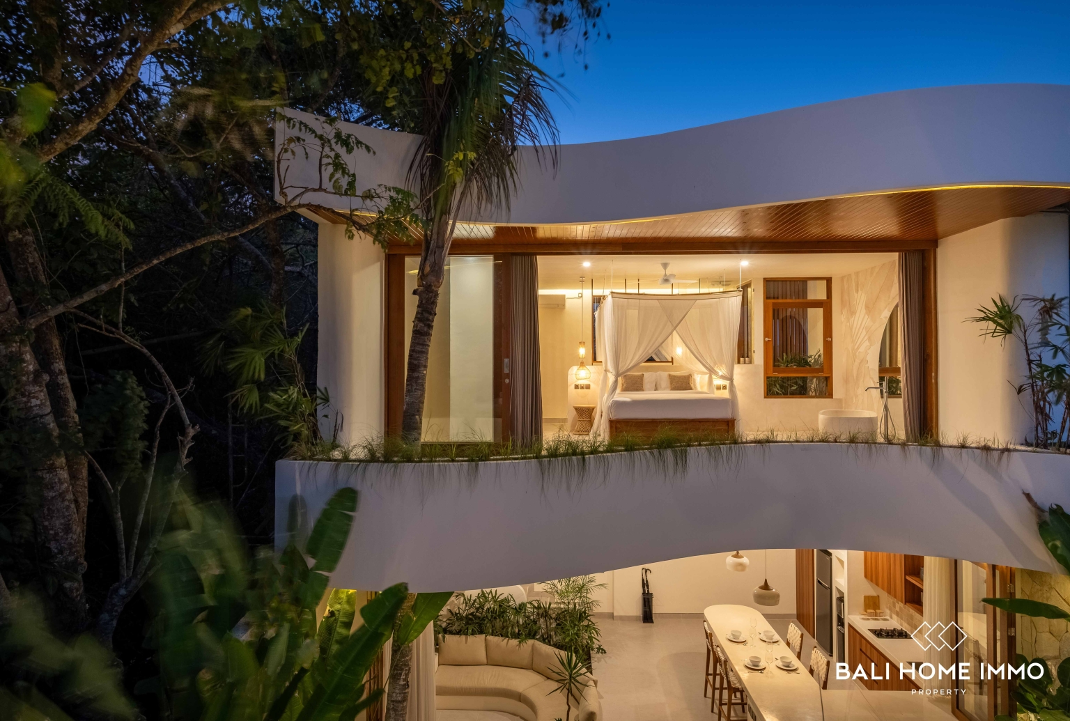 VILLA SUR PLAN DE 2 CHAMBRES AVEC VUE OCÉAN À VENDRE À ULUWATU PRÈS DE LA PLAGE D'ALILA view 24
