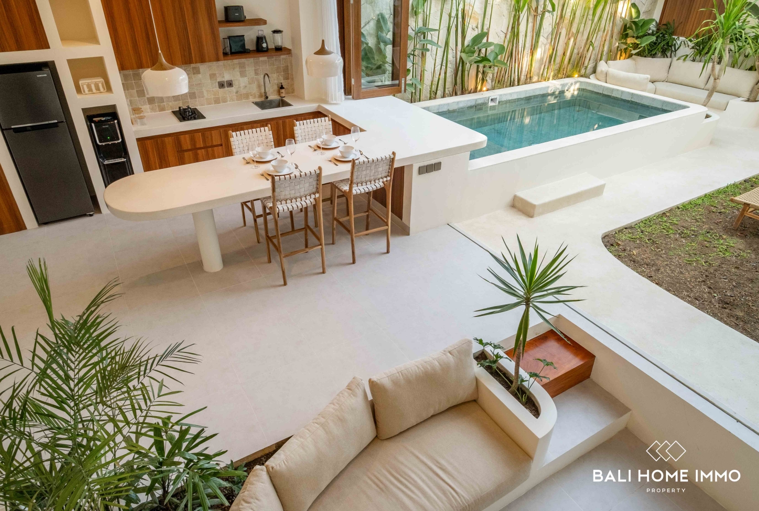 VILLA SUR PLAN DE 2 CHAMBRES AVEC VUE OCÉAN À VENDRE À ULUWATU PRÈS DE LA PLAGE D'ALILA view 6