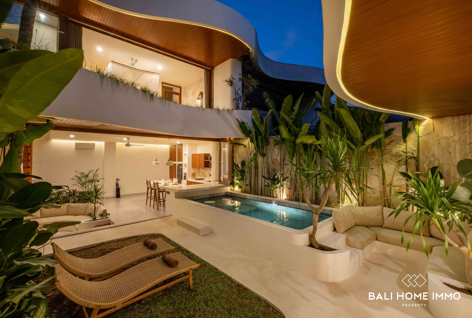 VILLA SUR PLAN DE 2 CHAMBRES AVEC VUE OCÉAN À VENDRE À ULUWATU PRÈS DE LA PLAGE D'ALILA view 27