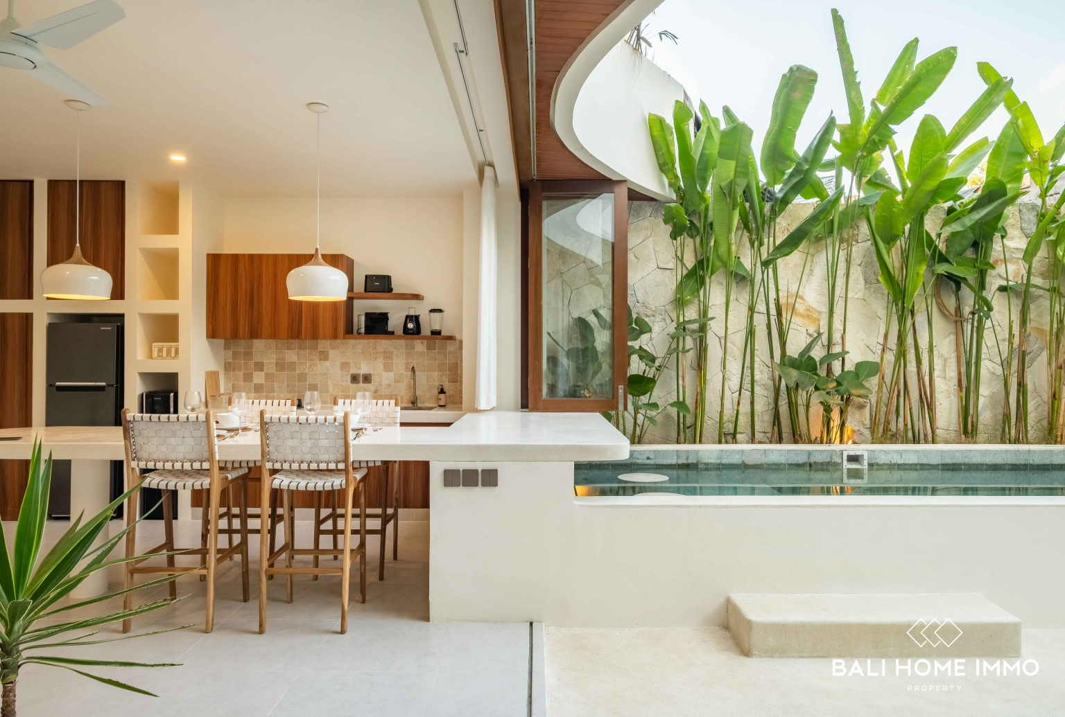 VILLA SUR PLAN DE 2 CHAMBRES AVEC VUE OCÉAN À VENDRE À ULUWATU PRÈS DE LA PLAGE D'ALILA view 9