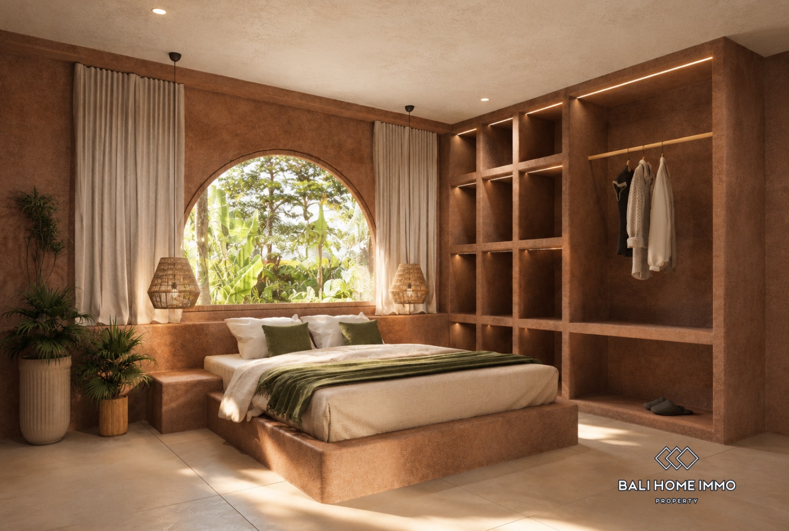 Villa moderne de 3 chambres en phase de construction, à vendre en droit de bail à Lombok view 8