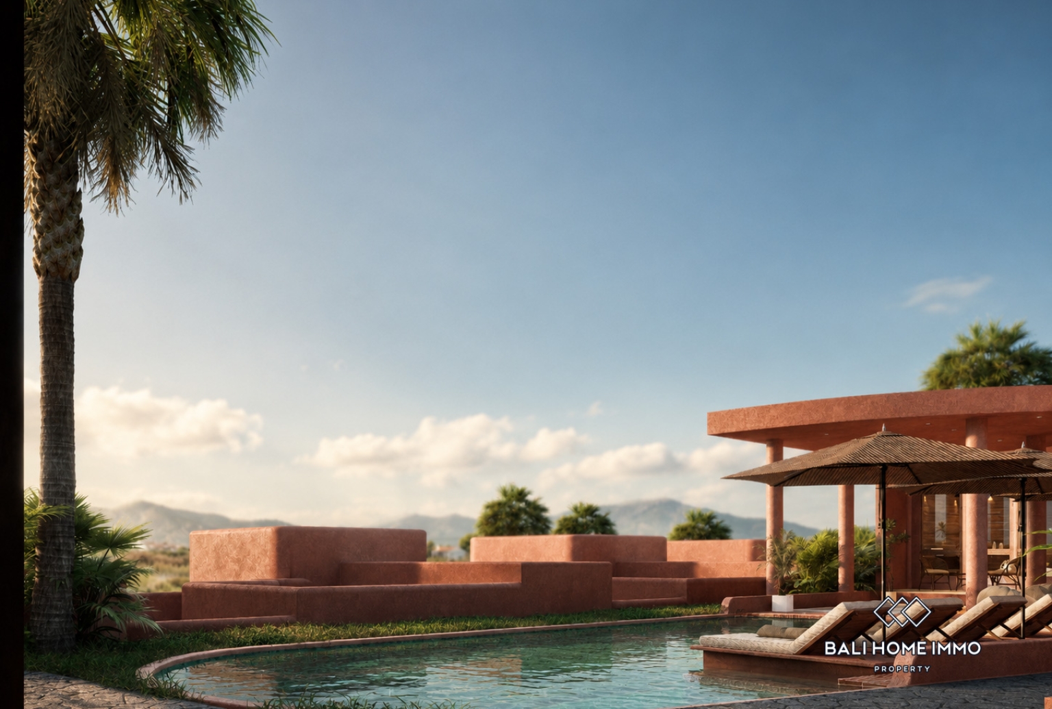 Villa moderne de 3 chambres en phase de construction, à vendre en droit de bail à Lombok view 20