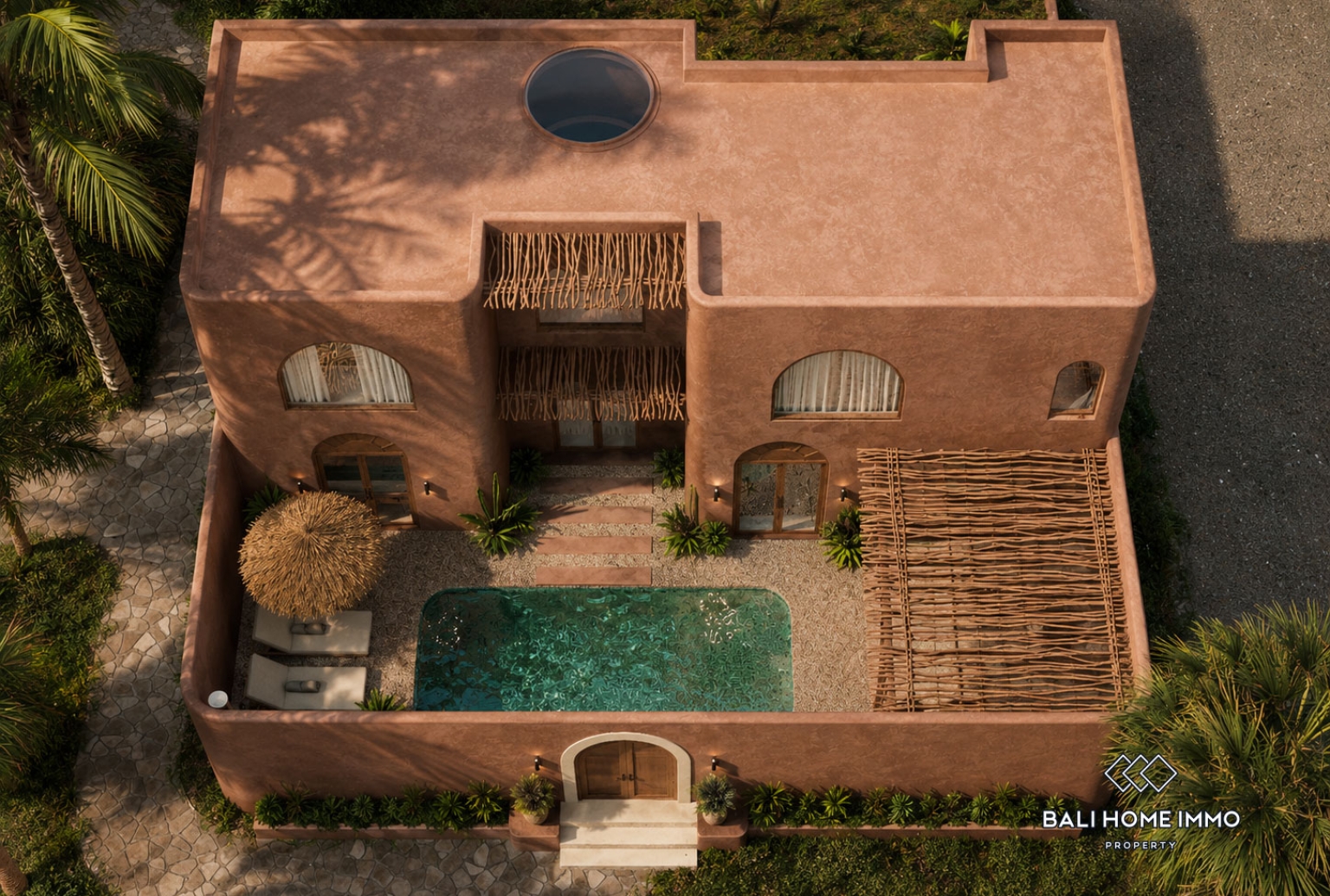 Villa moderne de 3 chambres en phase de construction, à vendre en droit de bail à Lombok view 19