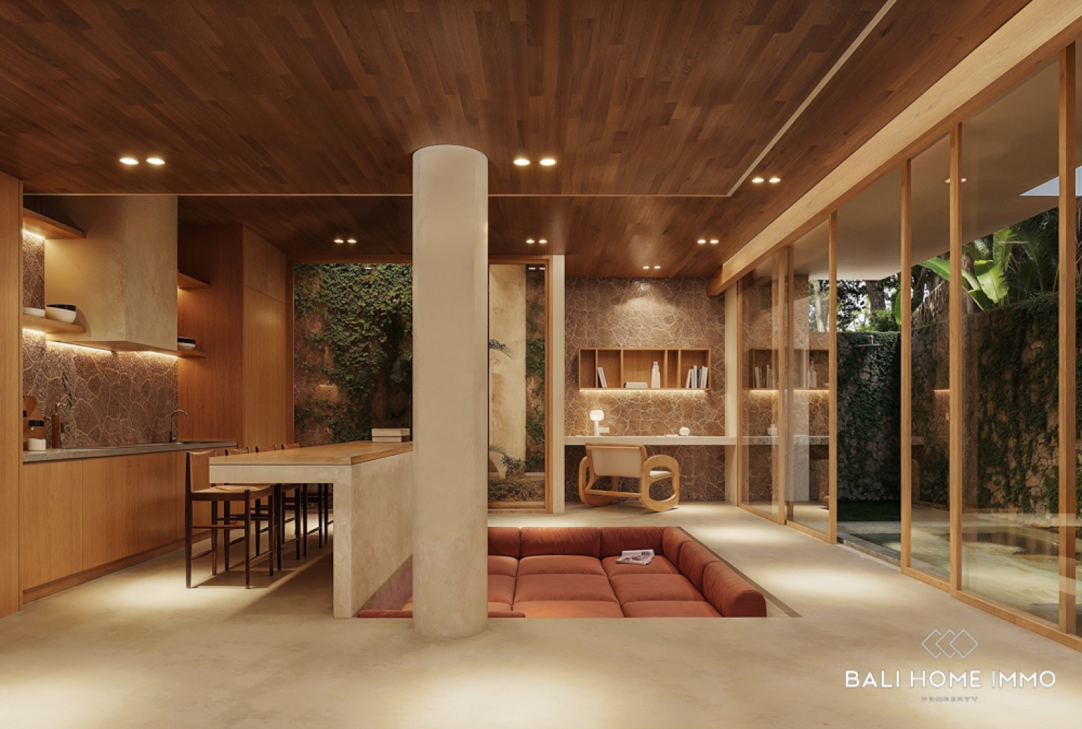 OFF PLAN 3 BEDROOM OCEAN VIEW VILLA + PRIVATE LOFT SUITE & ROOFTOP JACUZZI FOR SALE IN ULUWATU view 9