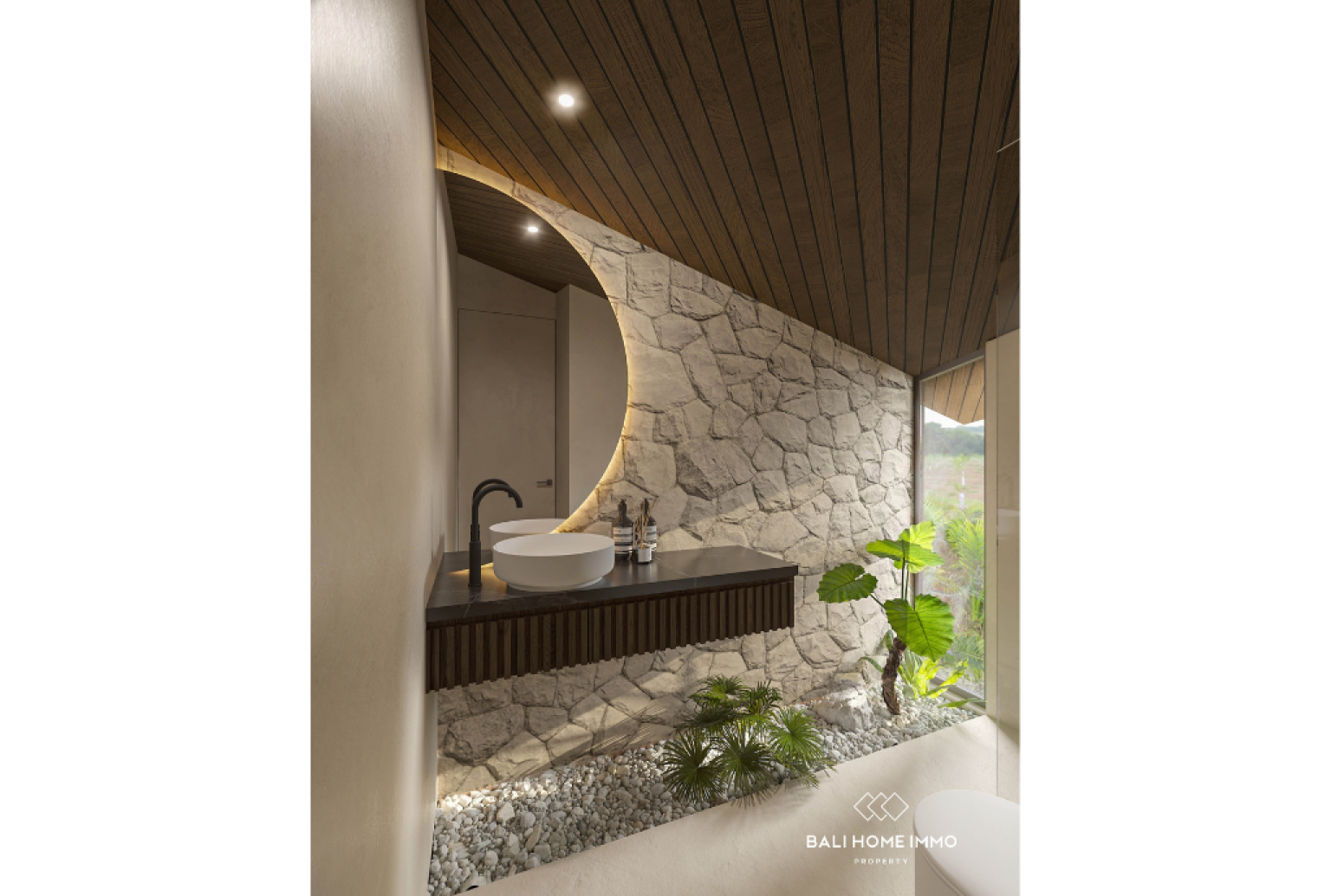 Off-plan 3 Bedroom Tropical Villa for sale in Kerobokan with Sunken Living Area view 13