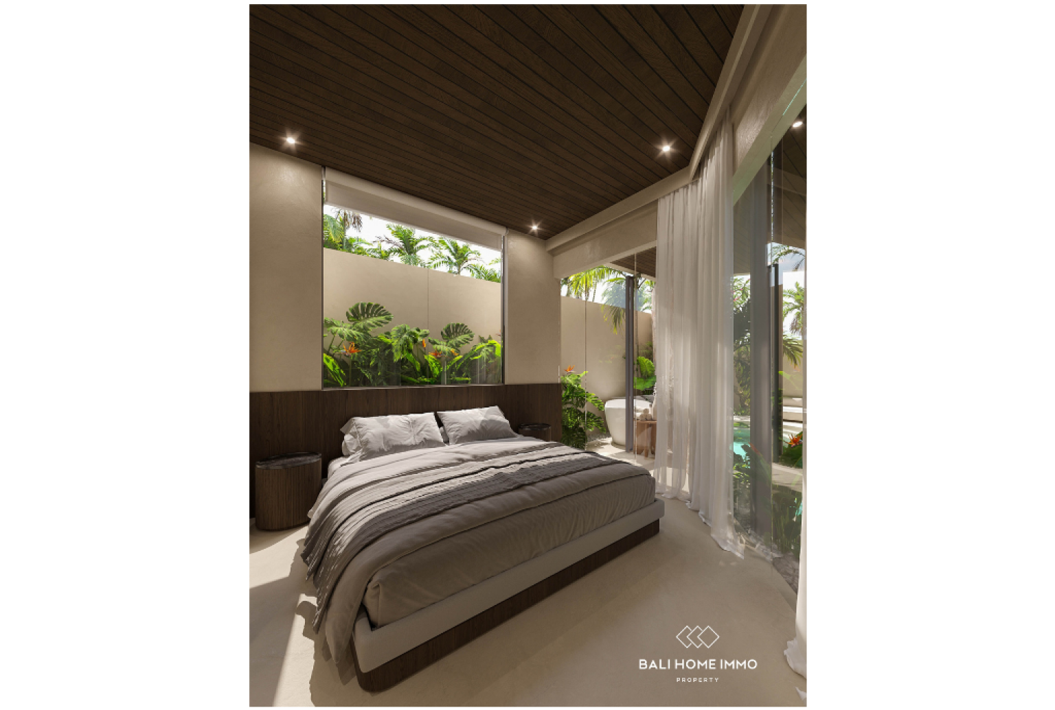 Off-plan 3 Bedroom Tropical Villa for sale in Kerobokan with Sunken Living Area view 9