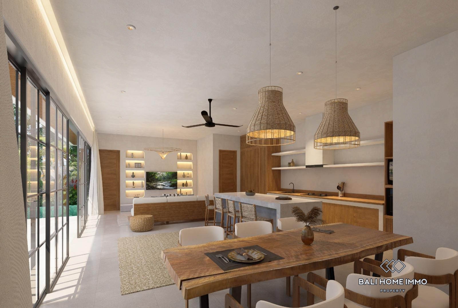 Villa 3 kamar Off-plan dijual dan disewakan, dekat Green School di Ubud. view 2