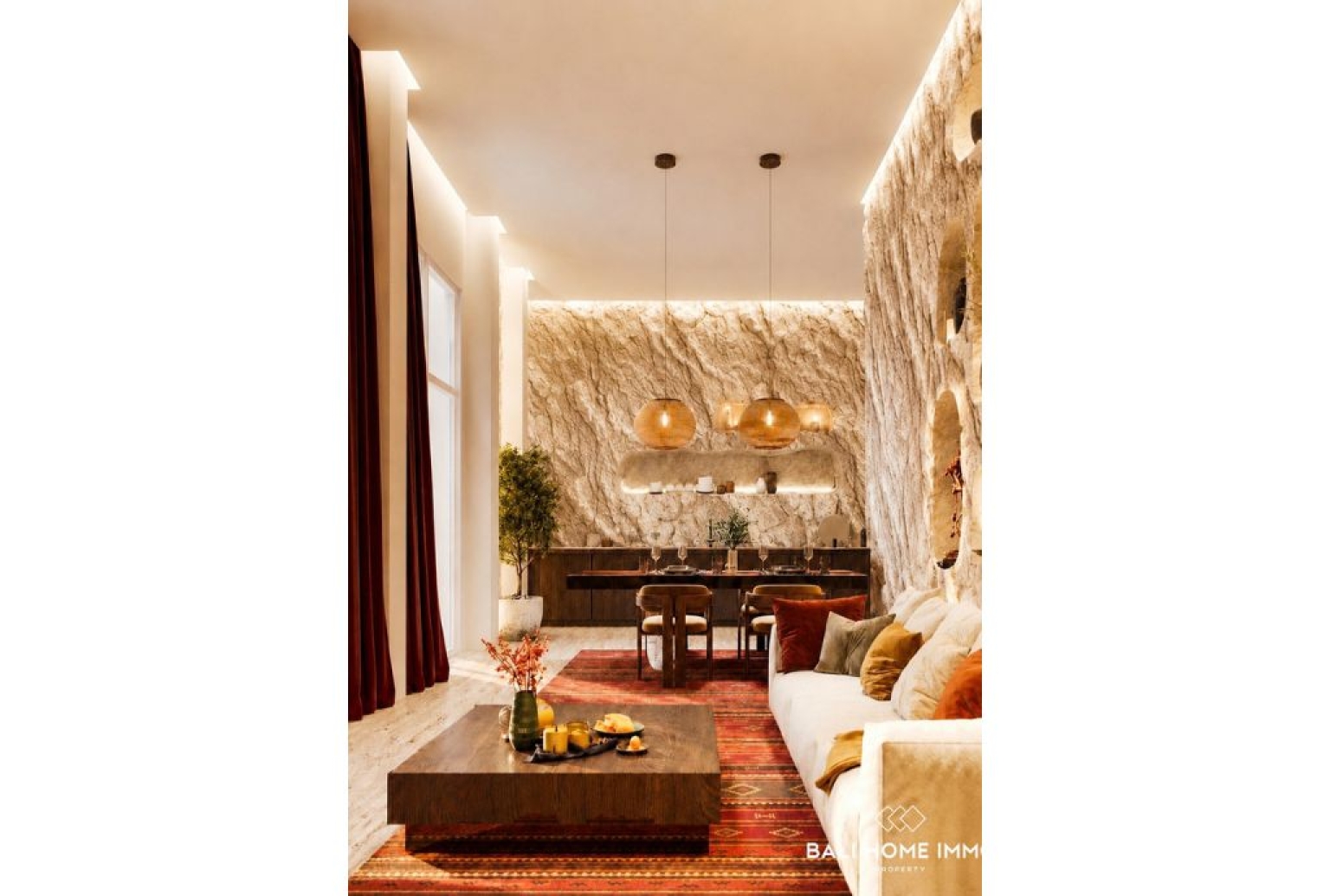Villa de 3 chambres sur plan à vendre à Bingin – Ambiance troglodyte unique view 9