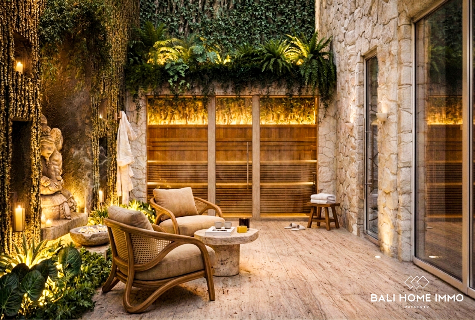 Villa de 3 chambres sur plan à vendre à Bingin – Ambiance troglodyte unique view 2