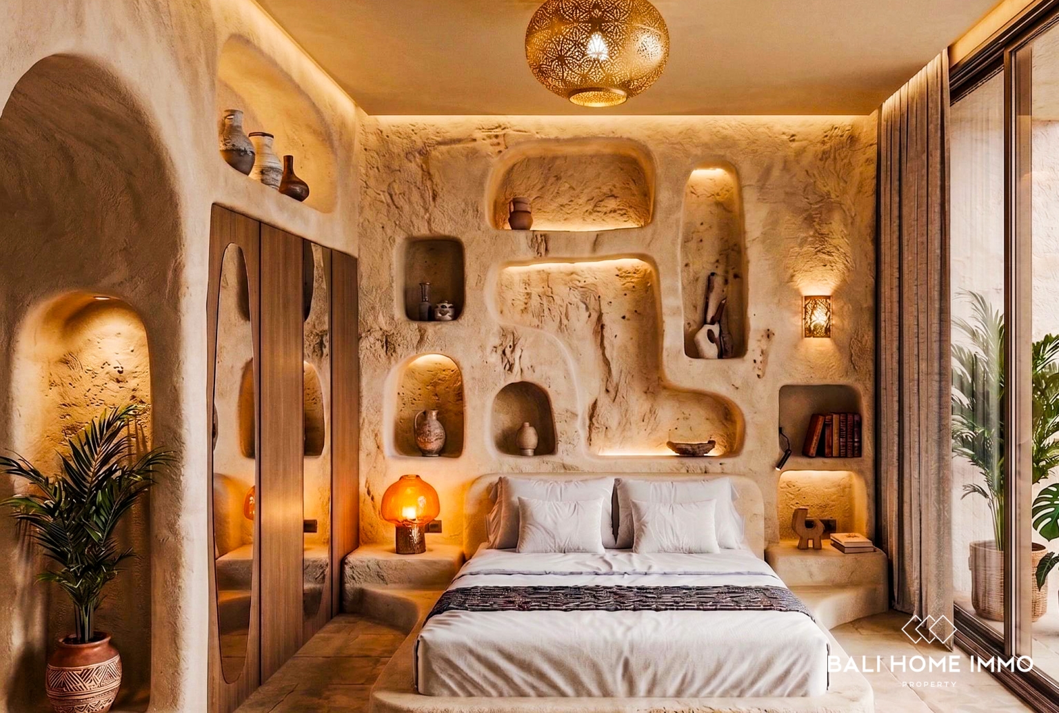 Villa de 3 chambres sur plan à vendre à Bingin – Ambiance troglodyte unique view 15
