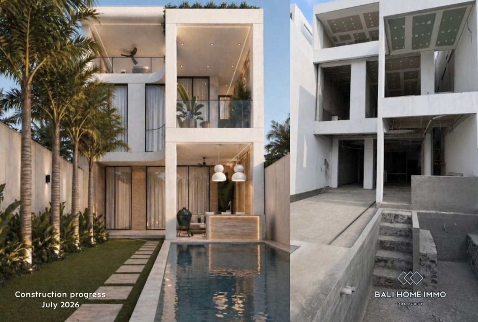 Villa de 3 chambres sur plan à vendre en location à Bali Seseh côté plage view 20