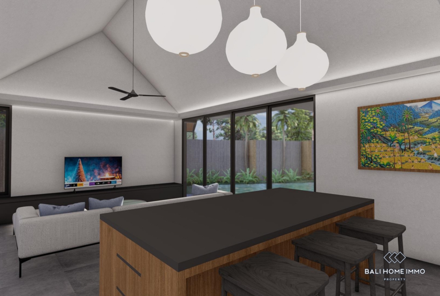 Off-plan 3 Bedroom Villa for Sale Leasehold in Bali Ubud view 5