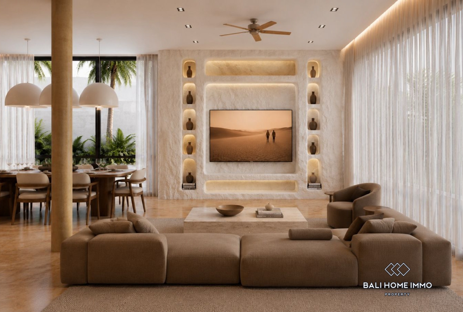 Off-plan 3 Bedroom Villa with ocean view for sale in Seseh Beachside view 2