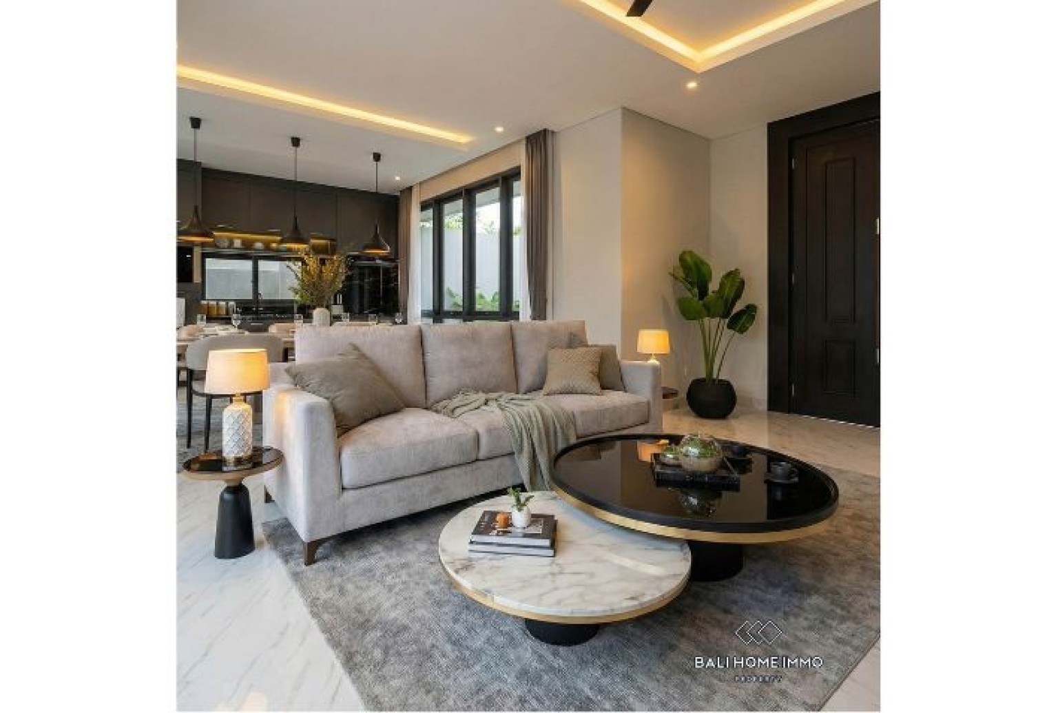 Off-plan 3 bedroom villa with ricefield view for sale in Ubud view 2