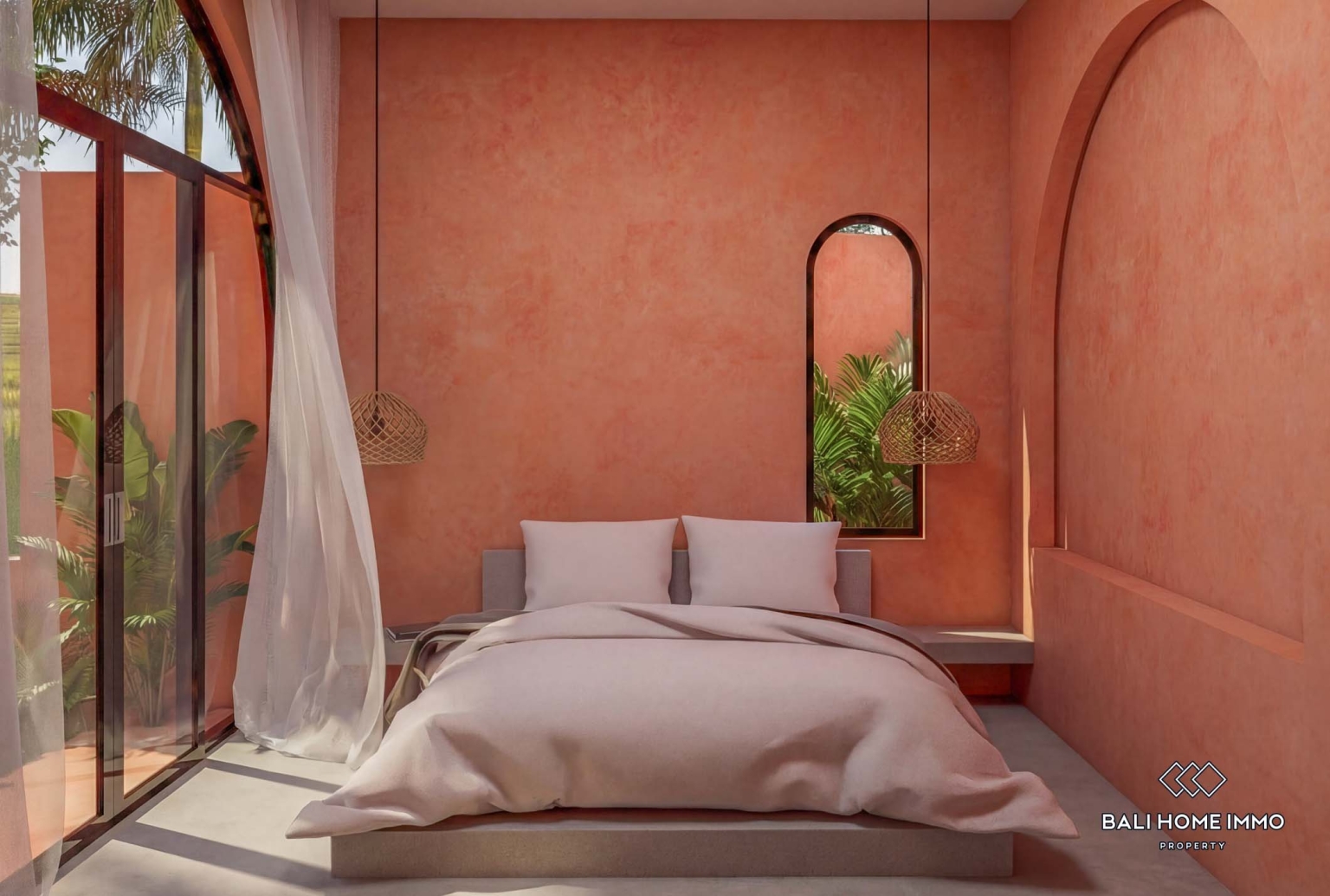Villa bergaya Maroko 3 kamar off-plan untuk dijual dengan status hak sewa di Bali - Cepaka view 7