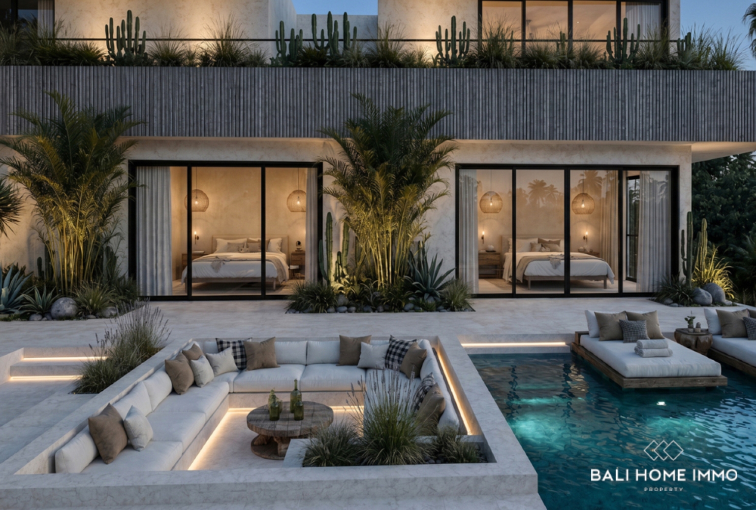Villa de luxe de 4 chambres sur plan à vendre en bail emphytéotique près de la plage de Nunggalan view 4