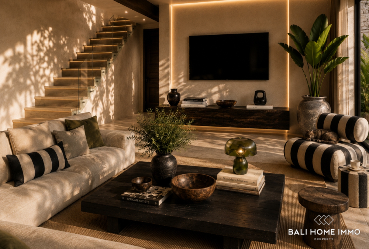 Villa de luxe de 4 chambres sur plan à vendre en bail emphytéotique près de la plage de Nunggalan view 7