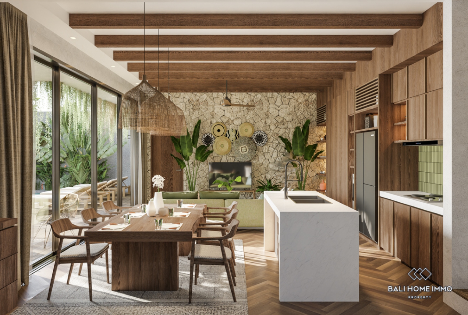 Off-plan 4 Bedroom Villa for Sale Leasehold in Bali Kedungu view 4