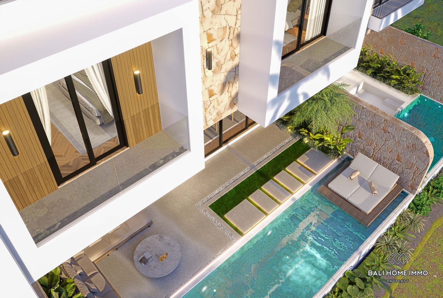 Villa de luxe de 4 chambres sur plan, en bail emphytéotique, à Canggu, Bali. view 26