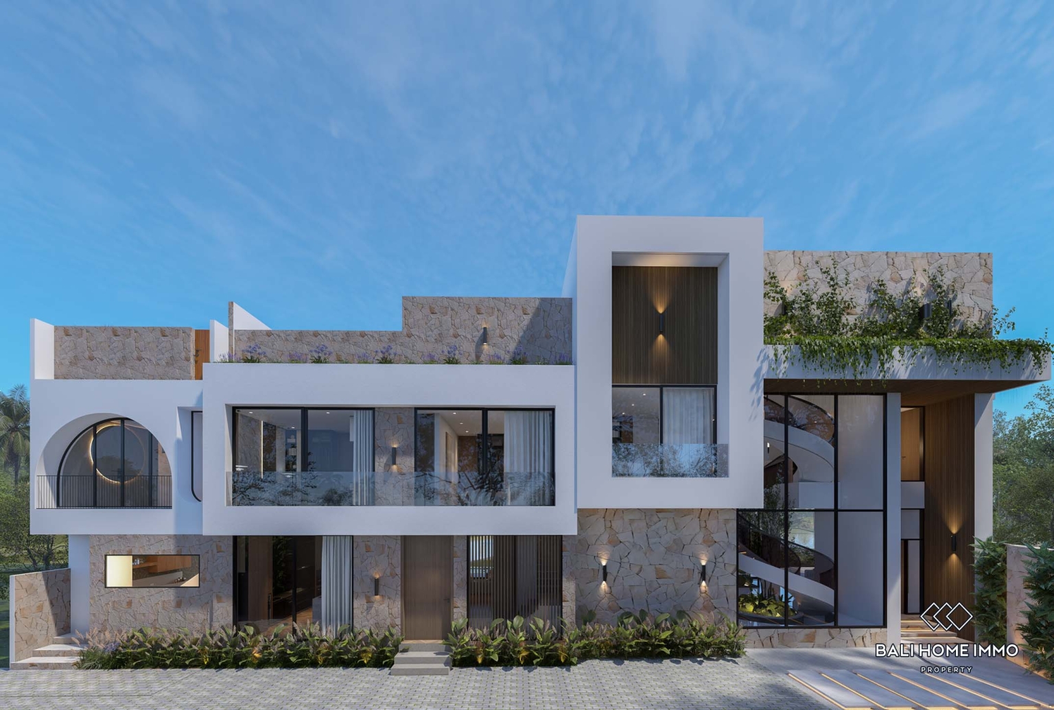 Villa de luxe de 4 chambres sur plan, en bail emphytéotique, à Canggu, Bali. view 28