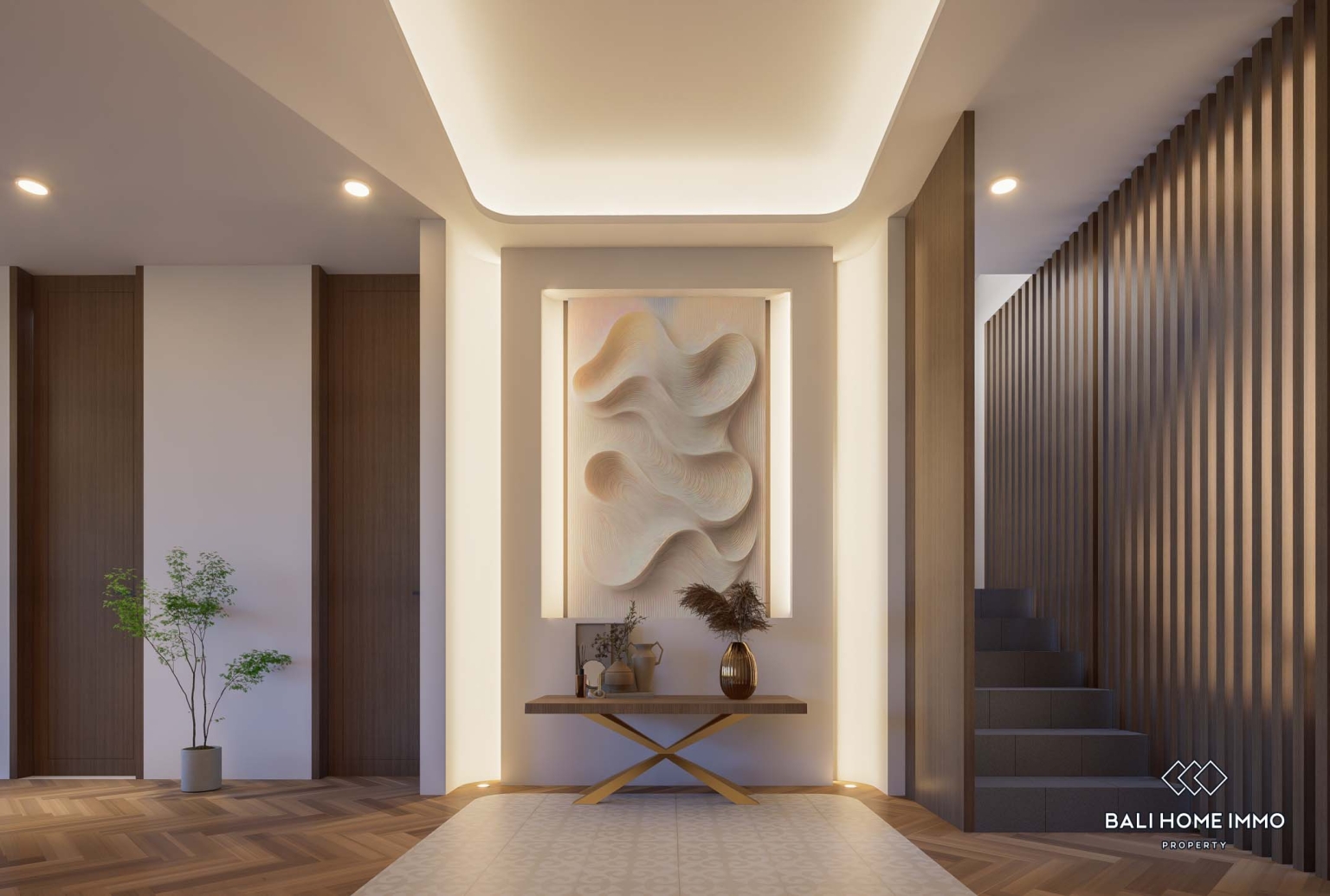 Villa de luxe de 4 chambres sur plan, en bail emphytéotique, à Canggu, Bali. view 15